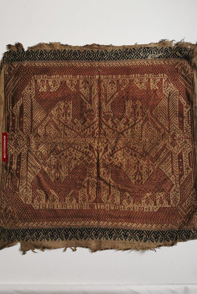 314 Exquisite ANtique Sumatra Weaving Tampan Shipcloth Textile-WOVENSOULS-Antique-Vintage-Textiles-Art-Decor
