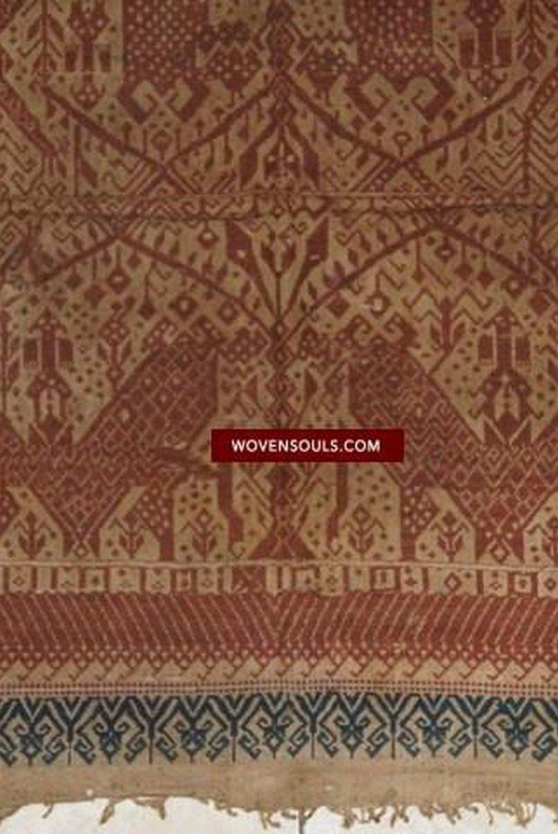 314 Exquisite ANtique Sumatra Weaving Tampan Shipcloth Textile-WOVENSOULS-Antique-Vintage-Textiles-Art-Decor