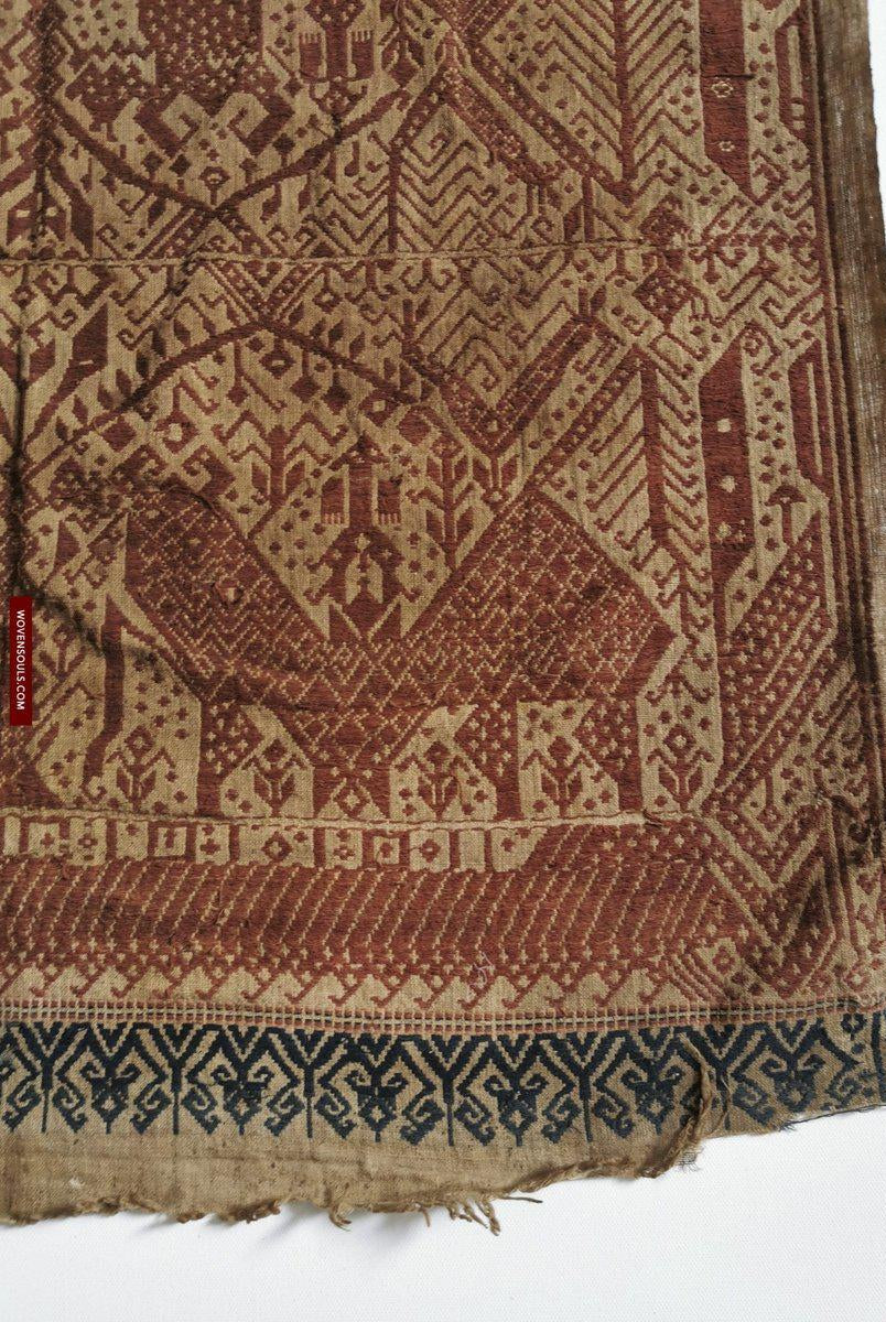 314 Exquisite ANtique Sumatra Weaving Tampan Shipcloth Textile-WOVENSOULS-Antique-Vintage-Textiles-Art-Decor