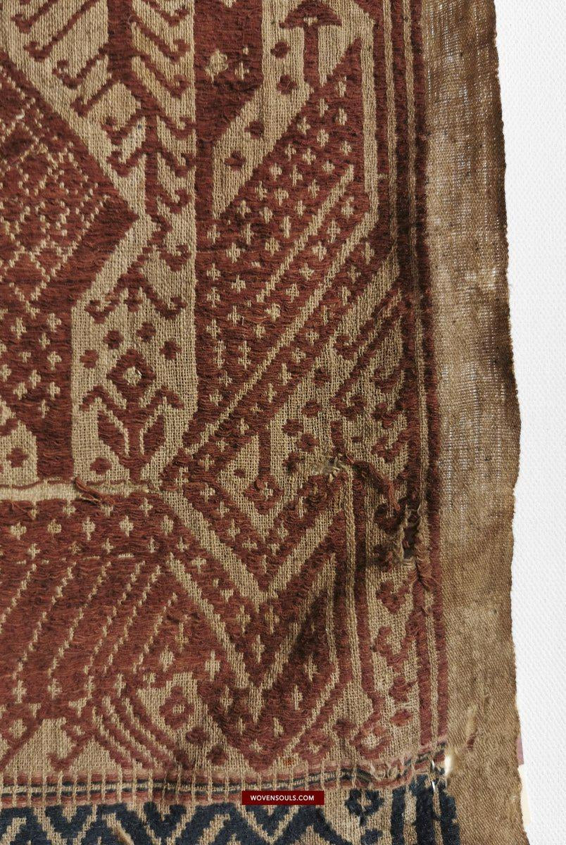 314 Exquisite ANtique Sumatra Weaving Tampan Shipcloth Textile-WOVENSOULS-Antique-Vintage-Textiles-Art-Decor