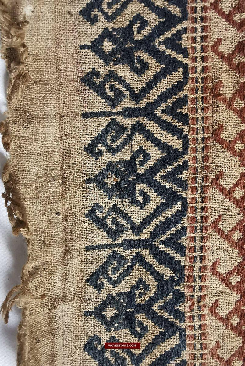 314 Exquisite ANtique Sumatra Weaving Tampan Shipcloth Textile-WOVENSOULS-Antique-Vintage-Textiles-Art-Decor