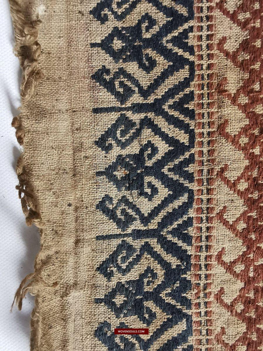 314 Exquisite ANtique Sumatra Weaving Tampan Shipcloth Textile-WOVENSOULS-Antique-Vintage-Textiles-Art-Decor