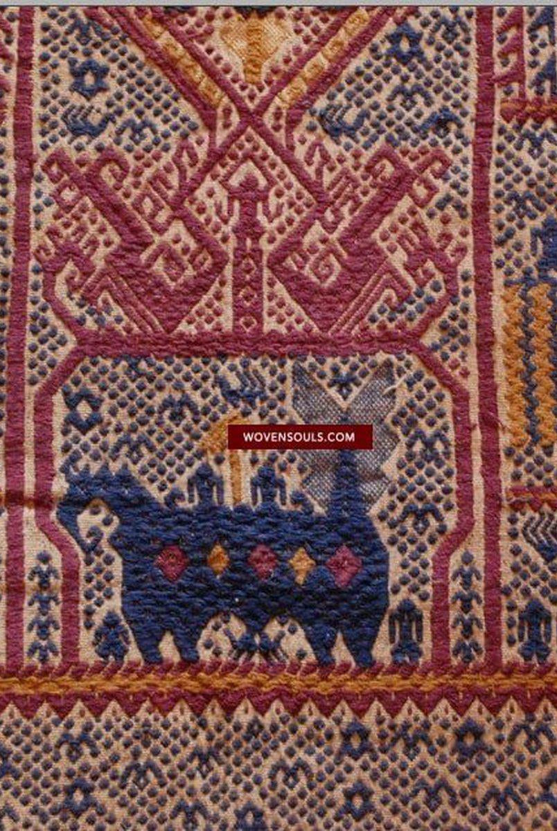 315 Vintage Tampan Shipcloth Textile Art-WOVENSOULS-Antique-Vintage-Textiles-Art-Decor