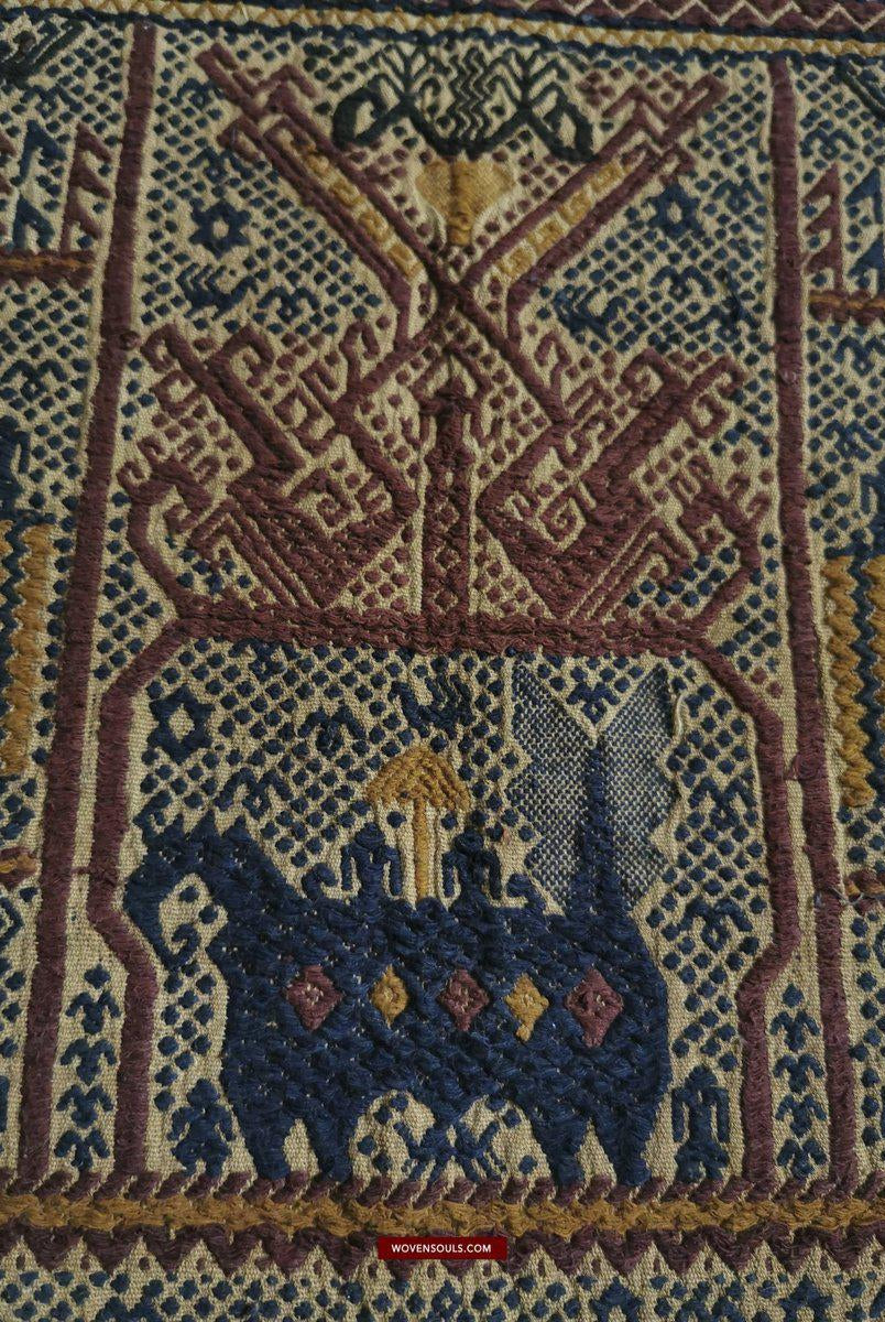 315 Vintage Tampan Shipcloth Textile Art-WOVENSOULS-Antique-Vintage-Textiles-Art-Decor