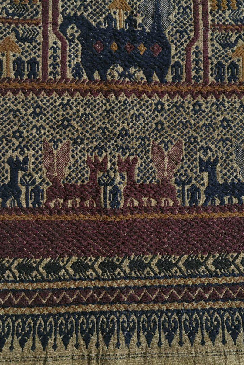 315 Vintage Tampan Shipcloth Textile Art-WOVENSOULS-Antique-Vintage-Textiles-Art-Decor