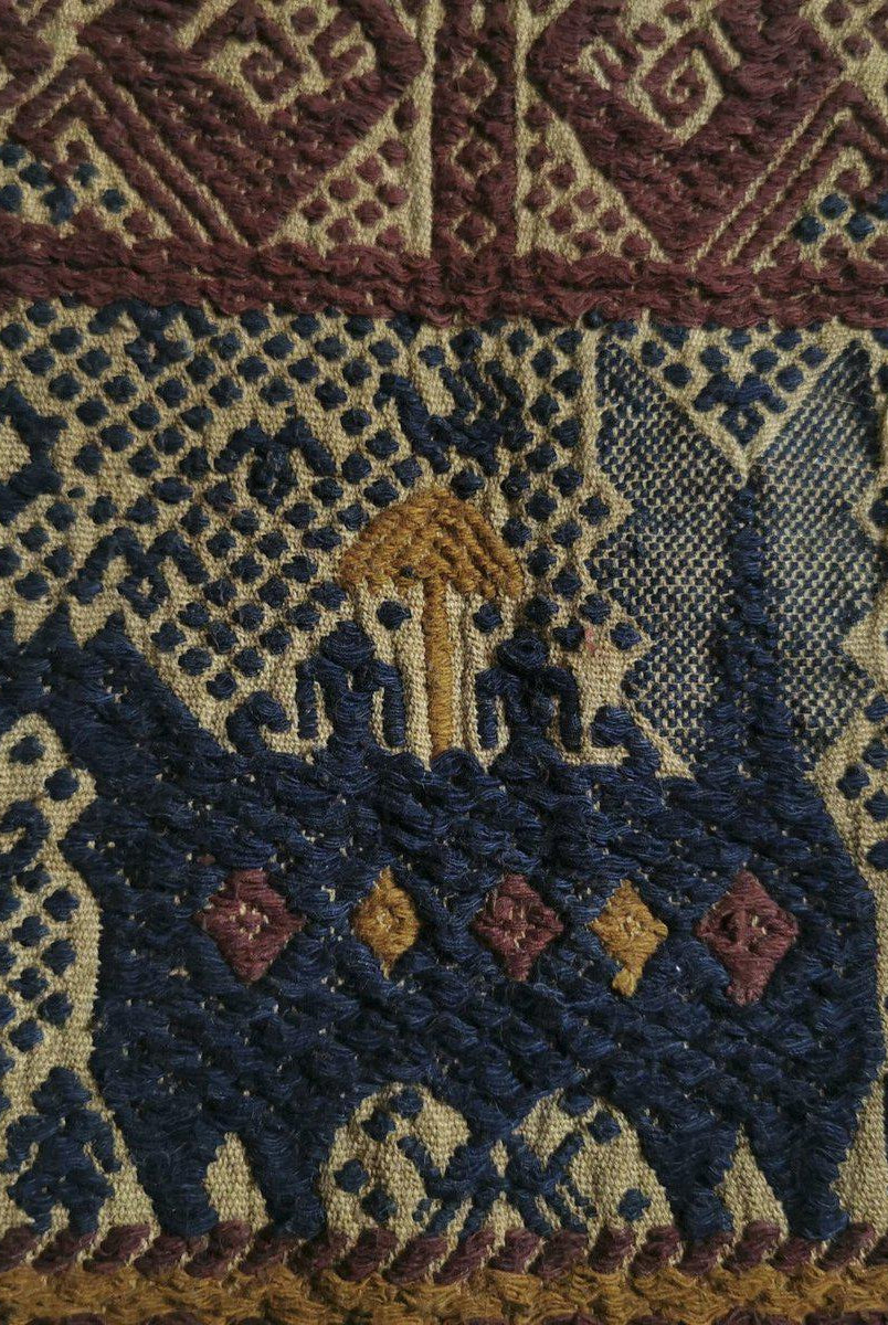315 Vintage Tampan Shipcloth Textile Art-WOVENSOULS-Antique-Vintage-Textiles-Art-Decor