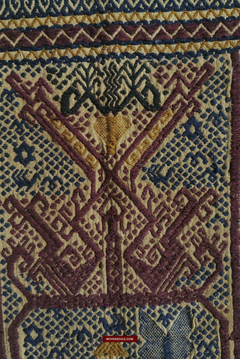315 Vintage Tampan Shipcloth Textile Art-WOVENSOULS-Antique-Vintage-Textiles-Art-Decor