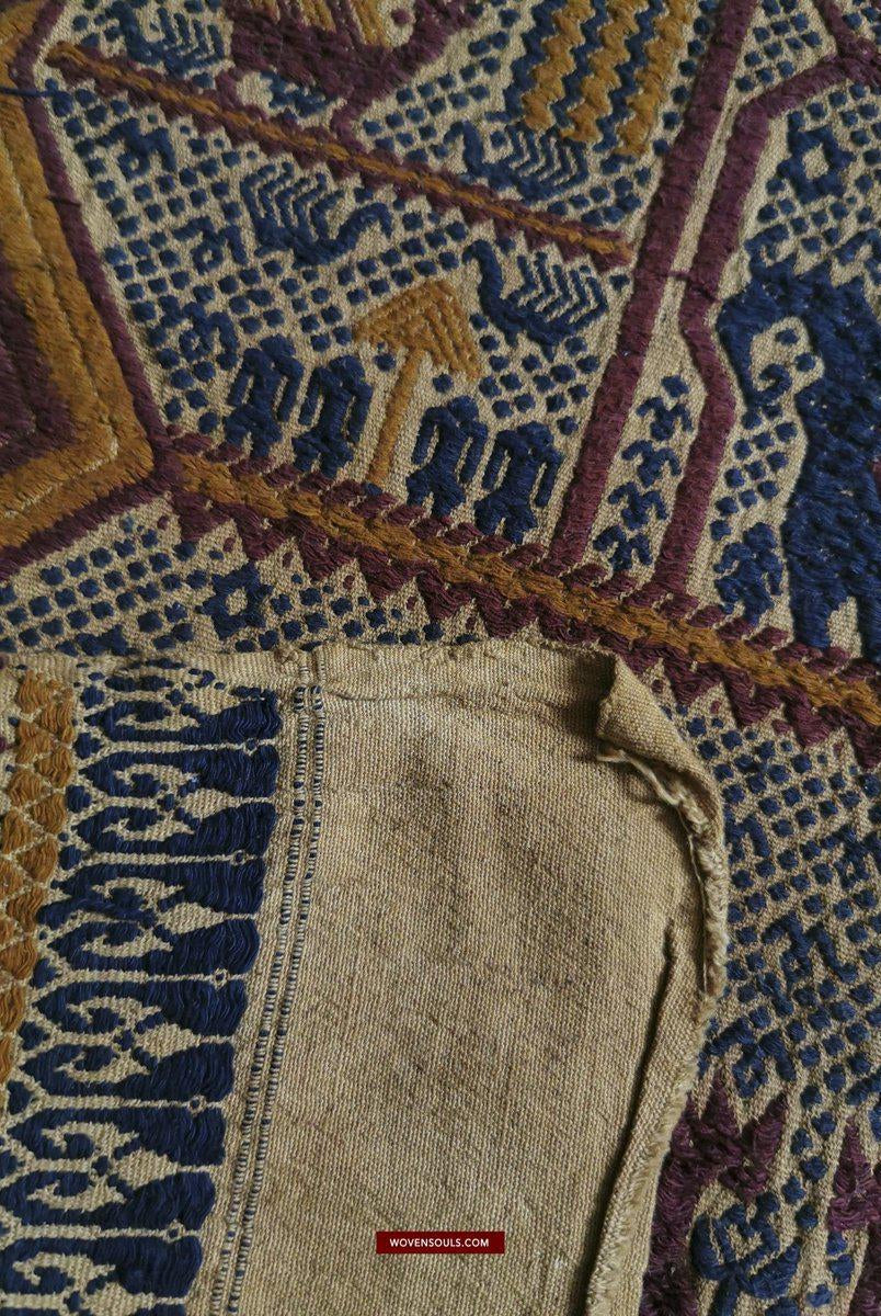 315 Vintage Tampan Shipcloth Textile Art-WOVENSOULS-Antique-Vintage-Textiles-Art-Decor