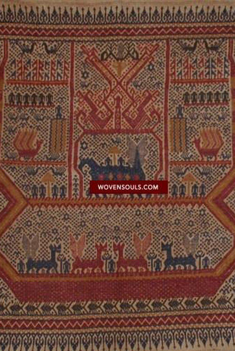 315 Vintage Tampan Shipcloth Textile Art-WOVENSOULS-Antique-Vintage-Textiles-Art-Decor