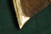 326 Old Silver-Encased Ornamental Wooden Comb-WOVENSOULS-Antique-Vintage-Textiles-Art-Decor