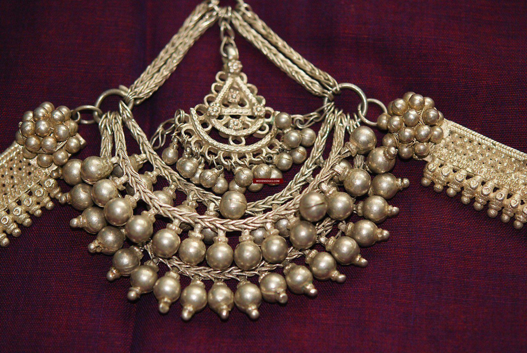 335 Vintage Silver Bridal Hair Ornament "BENDA"-WOVENSOULS-Antique-Vintage-Textiles-Art-Decor