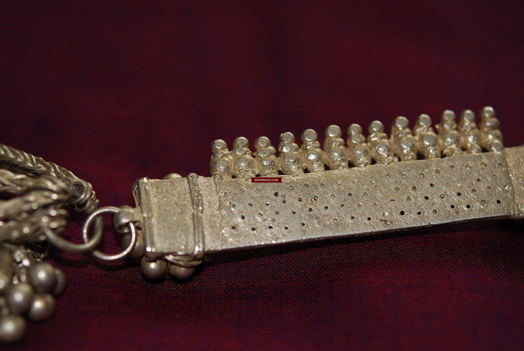 335 Vintage Silver Bridal Hair Ornament "BENDA"-WOVENSOULS-Antique-Vintage-Textiles-Art-Decor