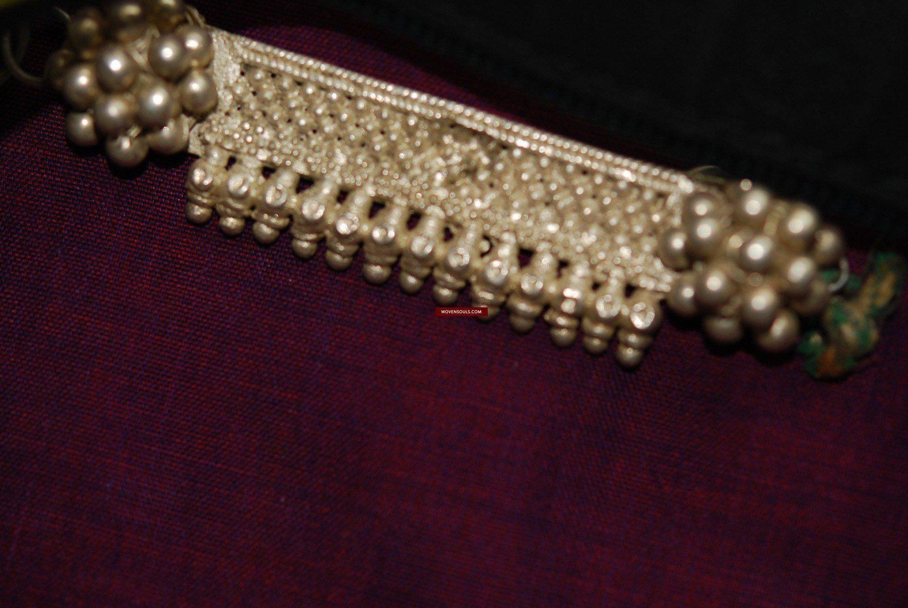 335 Vintage Silver Bridal Hair Ornament "BENDA"-WOVENSOULS-Antique-Vintage-Textiles-Art-Decor