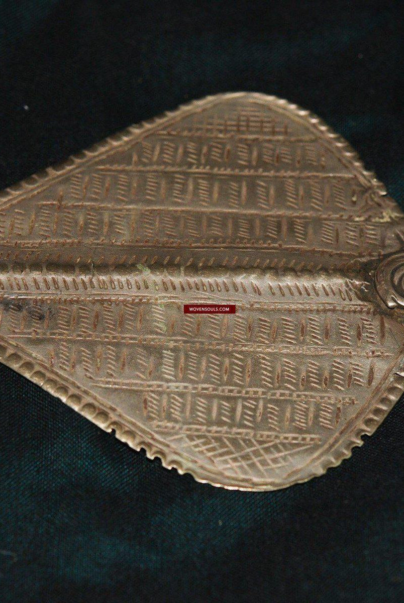 340 Vintage Silver Pendant - Tribal Ornament-WOVENSOULS-Antique-Vintage-Textiles-Art-Decor