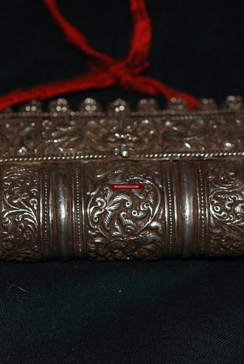 352 Superfine Old Amulet Ornament-WOVENSOULS-Antique-Vintage-Textiles-Art-Decor