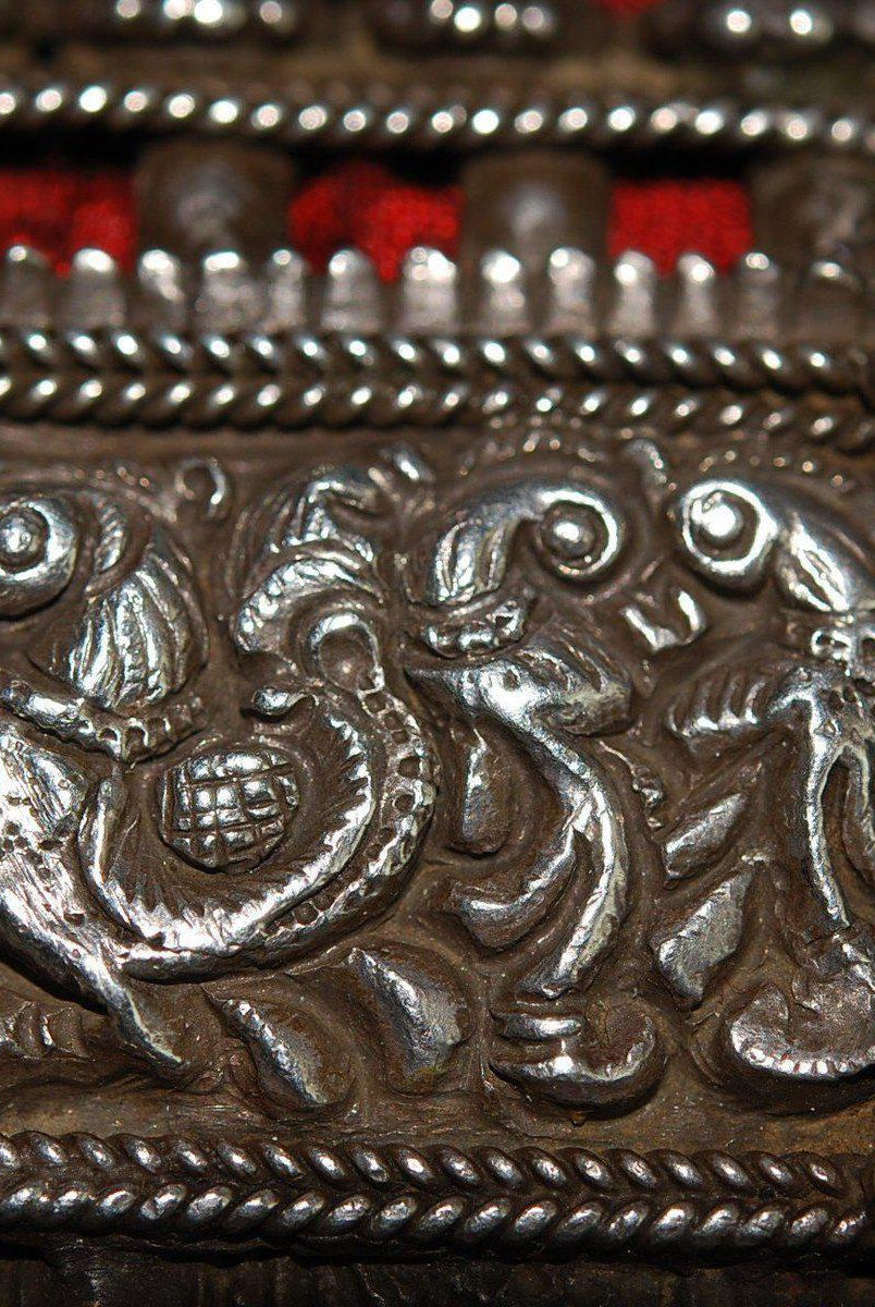 352 Superfine Old Amulet Ornament-WOVENSOULS-Antique-Vintage-Textiles-Art-Decor