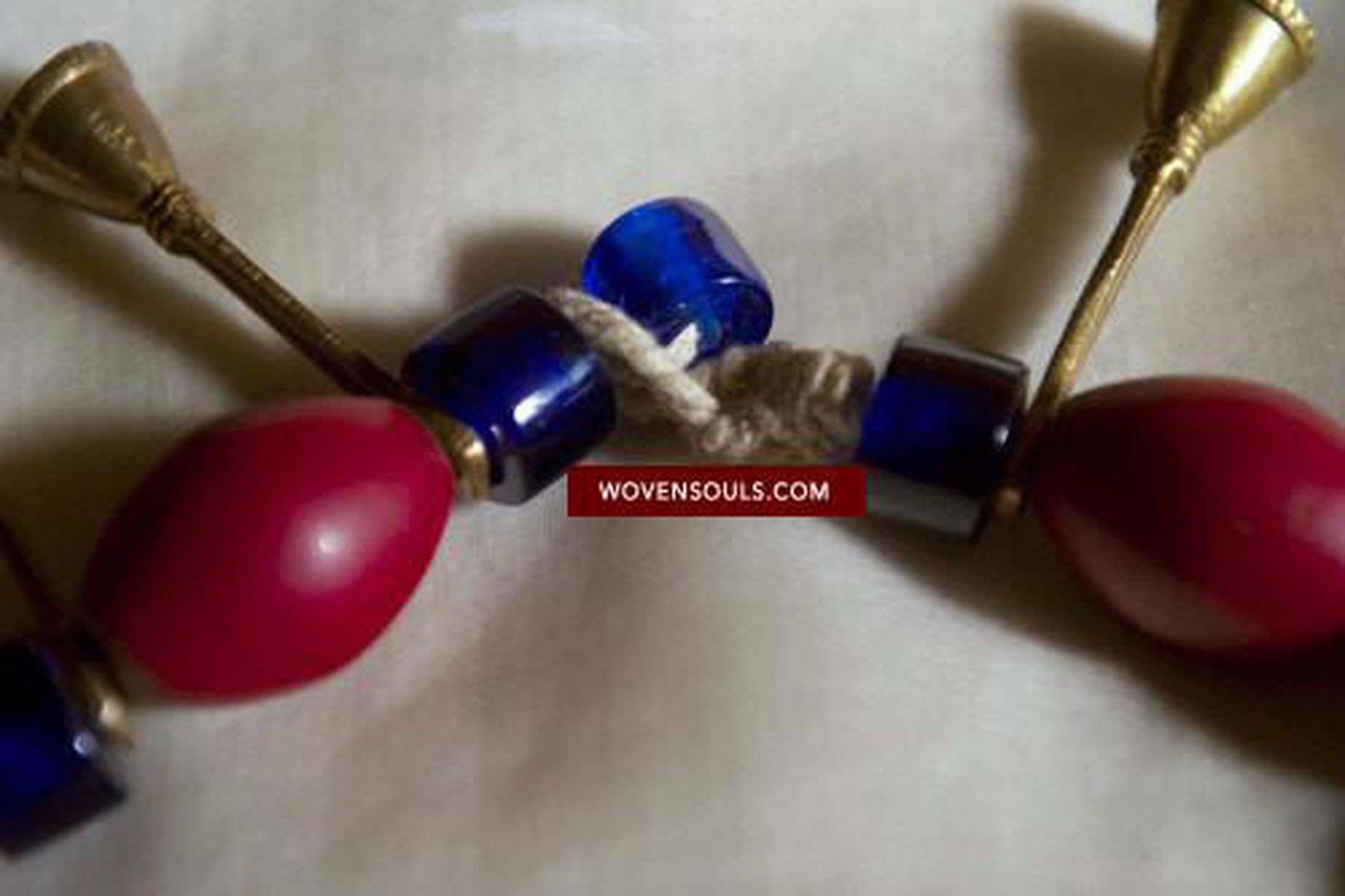 368 SOLD Old Naga Ao Tribal Bead Necklace-WOVENSOULS-Antique-Vintage-Textiles-Art-Decor