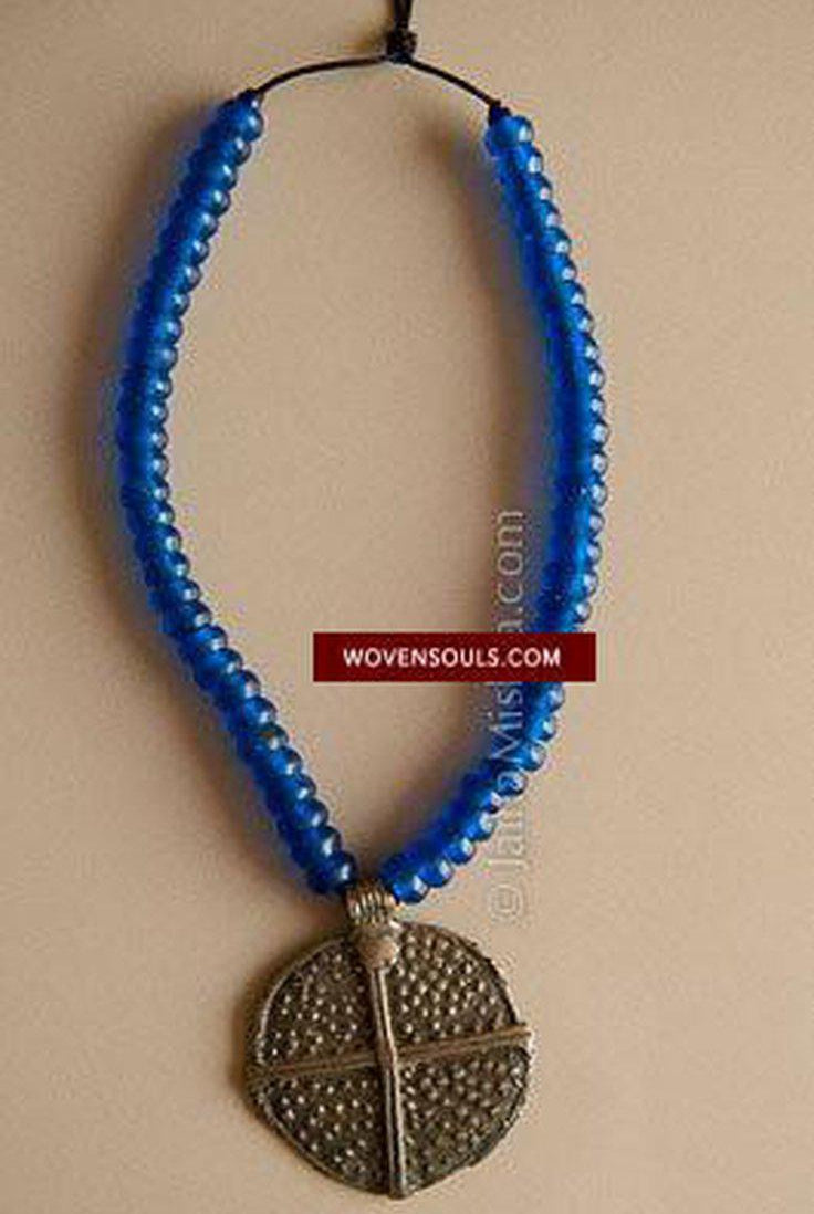 378 Old Hand beaten, hand forged Apatani Tribe Medallion Ornament-WOVENSOULS-Antique-Vintage-Textiles-Art-Decor