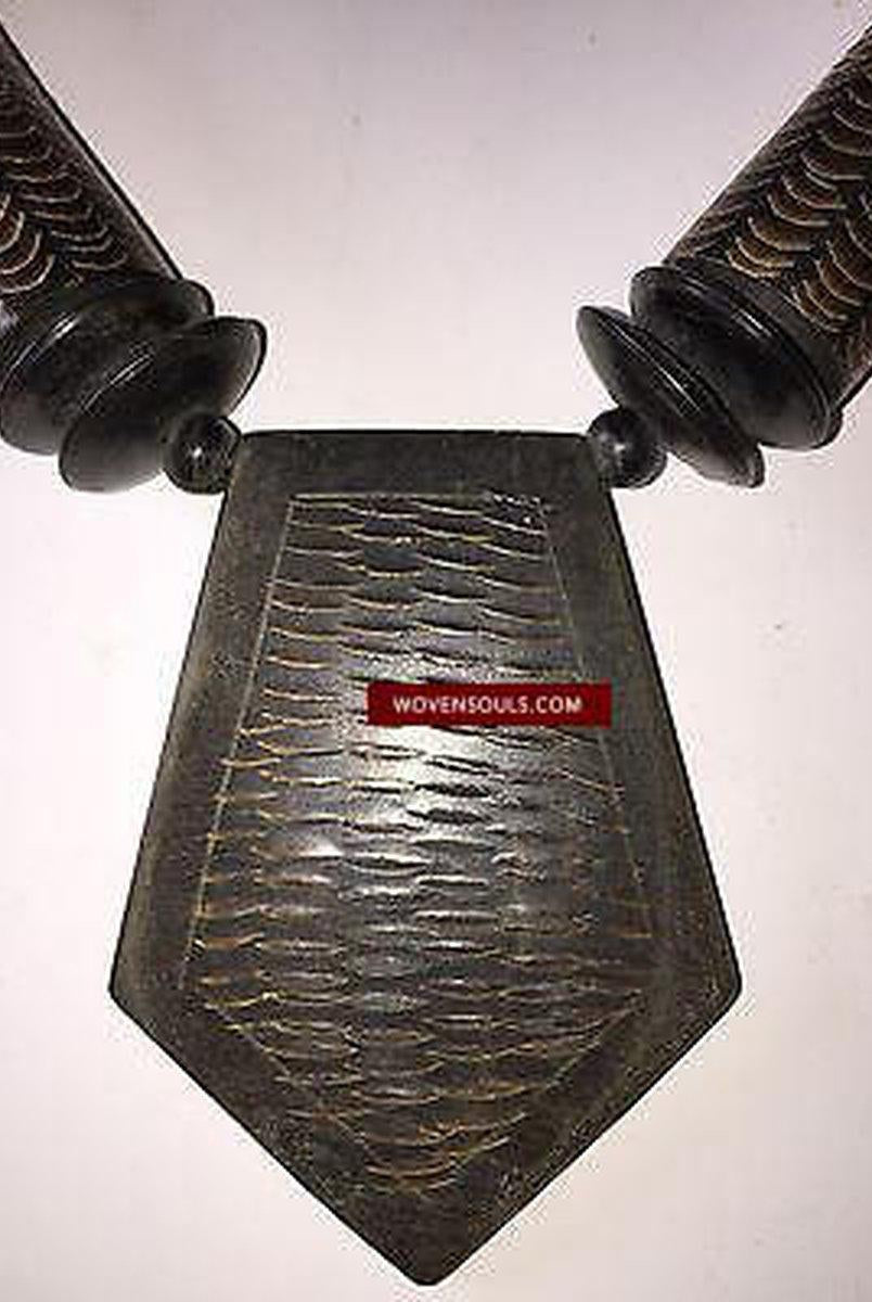 381 Antique Mizo Tribal Necklace - Rare-WOVENSOULS-Antique-Vintage-Textiles-Art-Decor