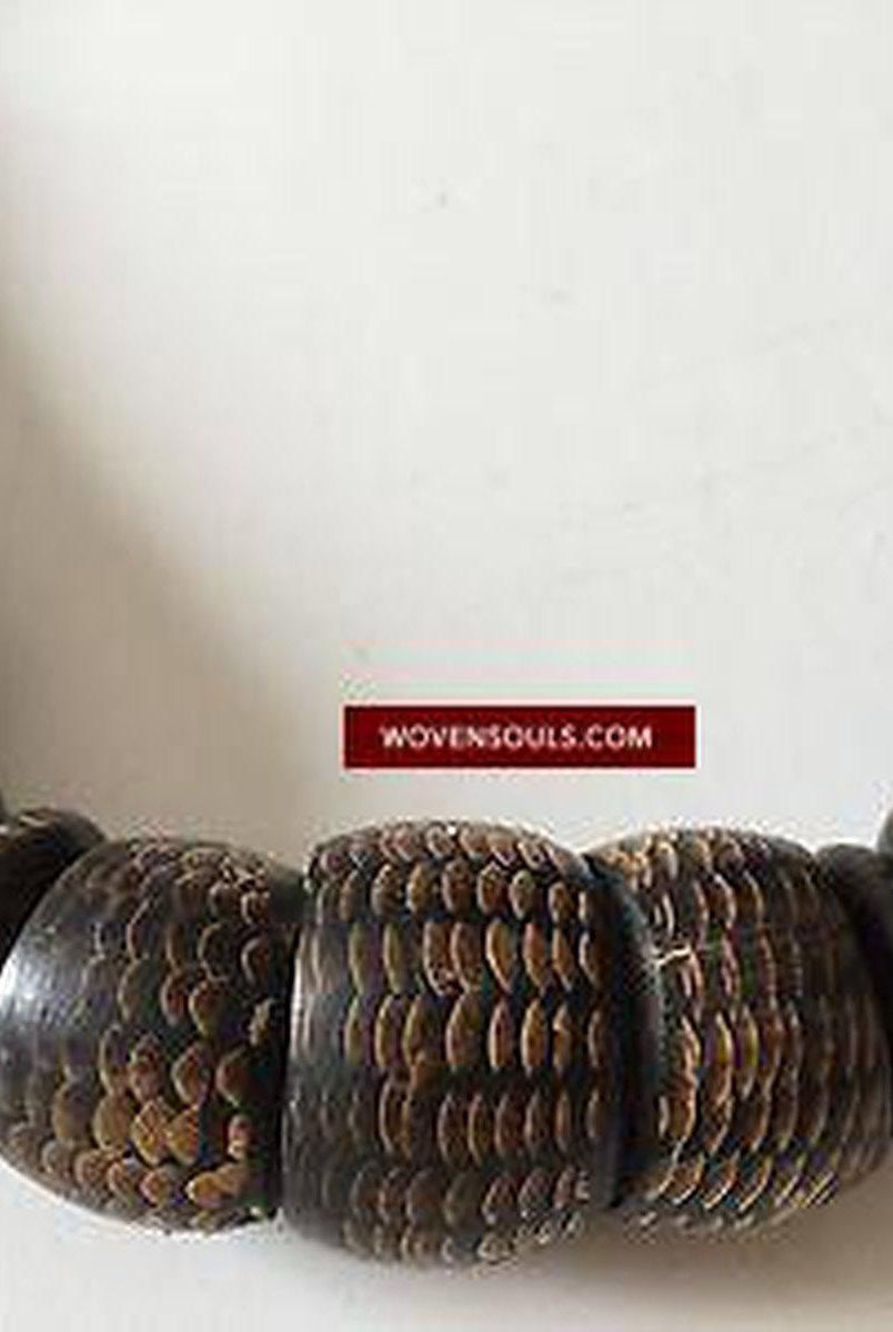 382 Antique Mizo Tribal Necklace #2 - Rare-WOVENSOULS-Antique-Vintage-Textiles-Art-Decor