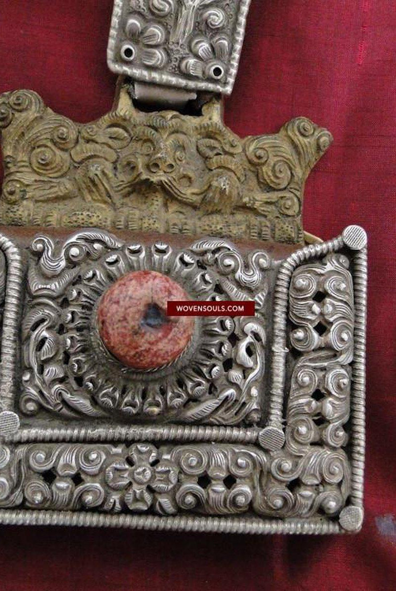 394 Caso del vecchio nomade tibetano Khampa-WOVENSOULS-Arredamento artistico-tessile-vintage-antico