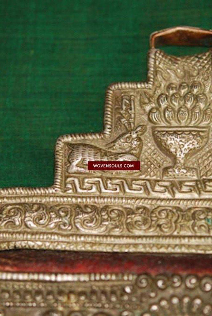 396 Borsa antica in argento tibetano-WOVENSOULS-Arredamento artistico-tessile-vintage-antico