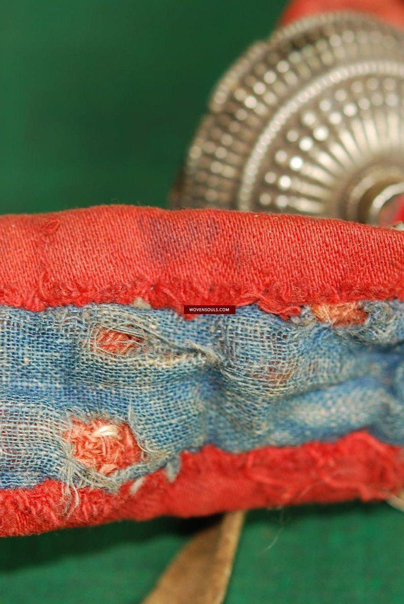 401 SOLD Vintage Tibetan Sash with Ornaments-WOVENSOULS-Antique-Vintage-Textiles-Art-Decor