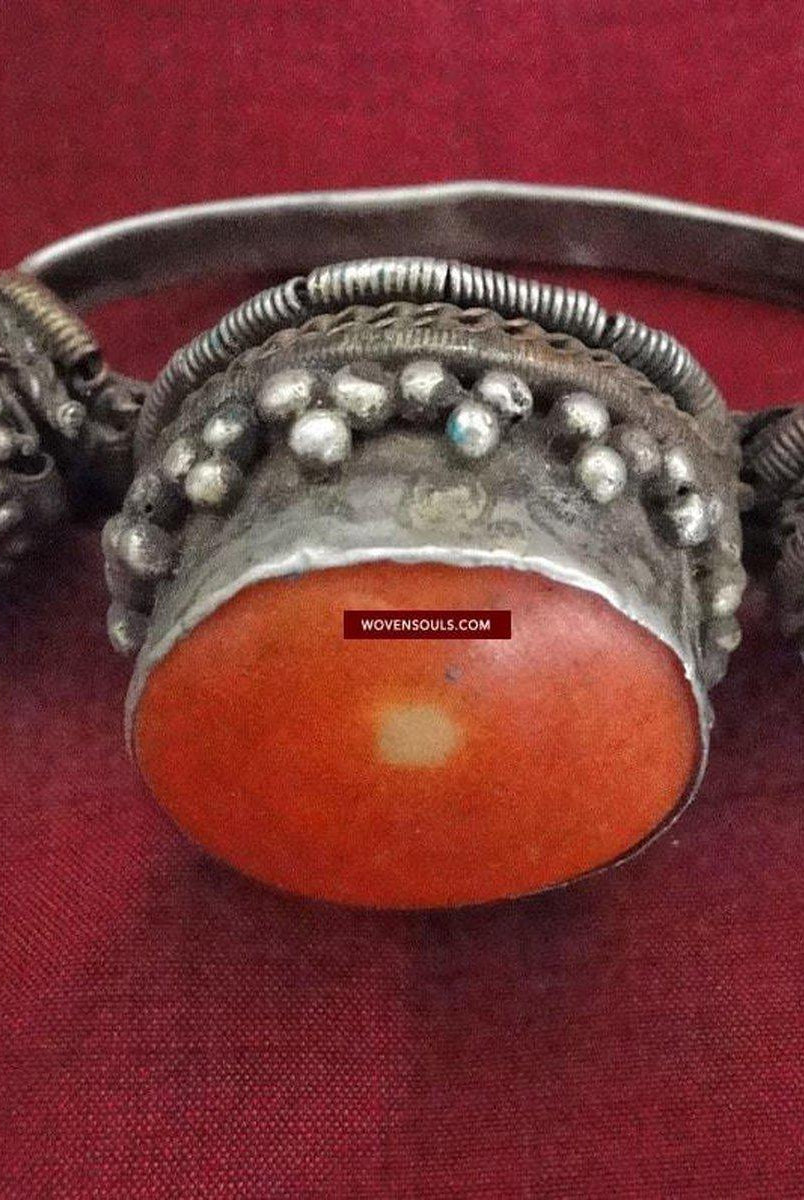 402 SOLD Antique Tibetan Silver Hair Ornament-WOVENSOULS-Antique-Vintage-Textiles-Art-Decor