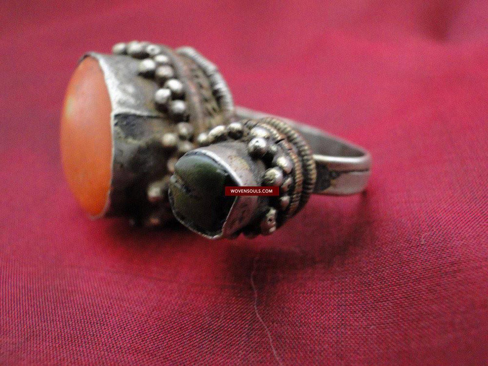 402 SOLD Antique Tibetan Silver Hair Ornament-WOVENSOULS-Antique-Vintage-Textiles-Art-Decor