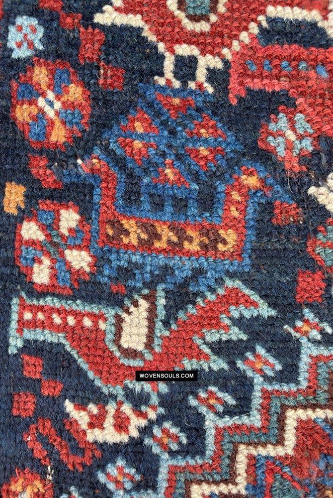 409 Antique Afshar Bird Rug - Gallery-2-WOVENSOULS Antique Textiles & Art Gallery