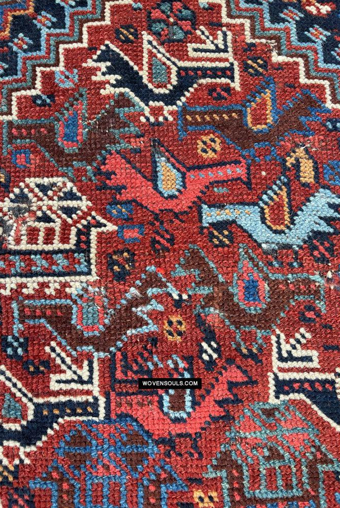 409 Antique Afshar Bird Rug - Gallery-2-WOVENSOULS Antique Textiles & Art Gallery