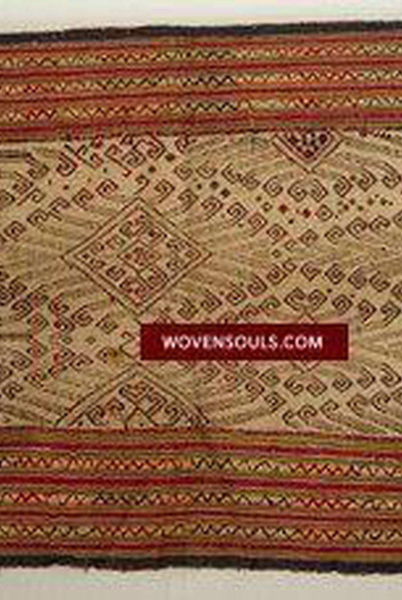 414 VENDU Textile tissé Pua Pilih Dayak antique de Bornéo-WOVENSOULS-Antique-Vintage-Textiles-Art-Décor