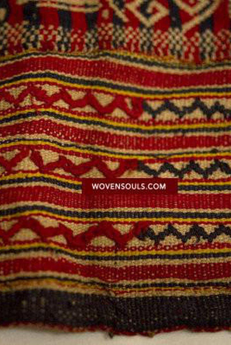 414 VENDU Textile tissé Pua Pilih Dayak antique de Bornéo-WOVENSOULS-Antique-Vintage-Textiles-Art-Décor