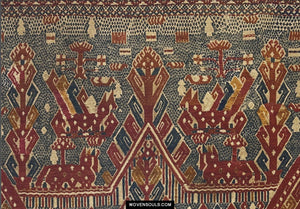418 Antique Kalianda Tampan Ship Cloth Sumatra textile-WOVENSOULS-Antique-Vintage-Textiles-Art-Decor