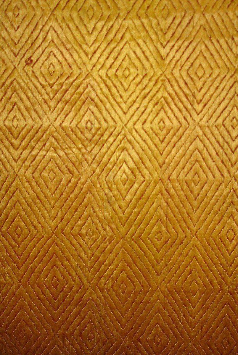 425 Golden Varida Bagh Phulkari Silk Textile-WOVENSOULS-Antique-Vintage-Textiles-Art-Decor