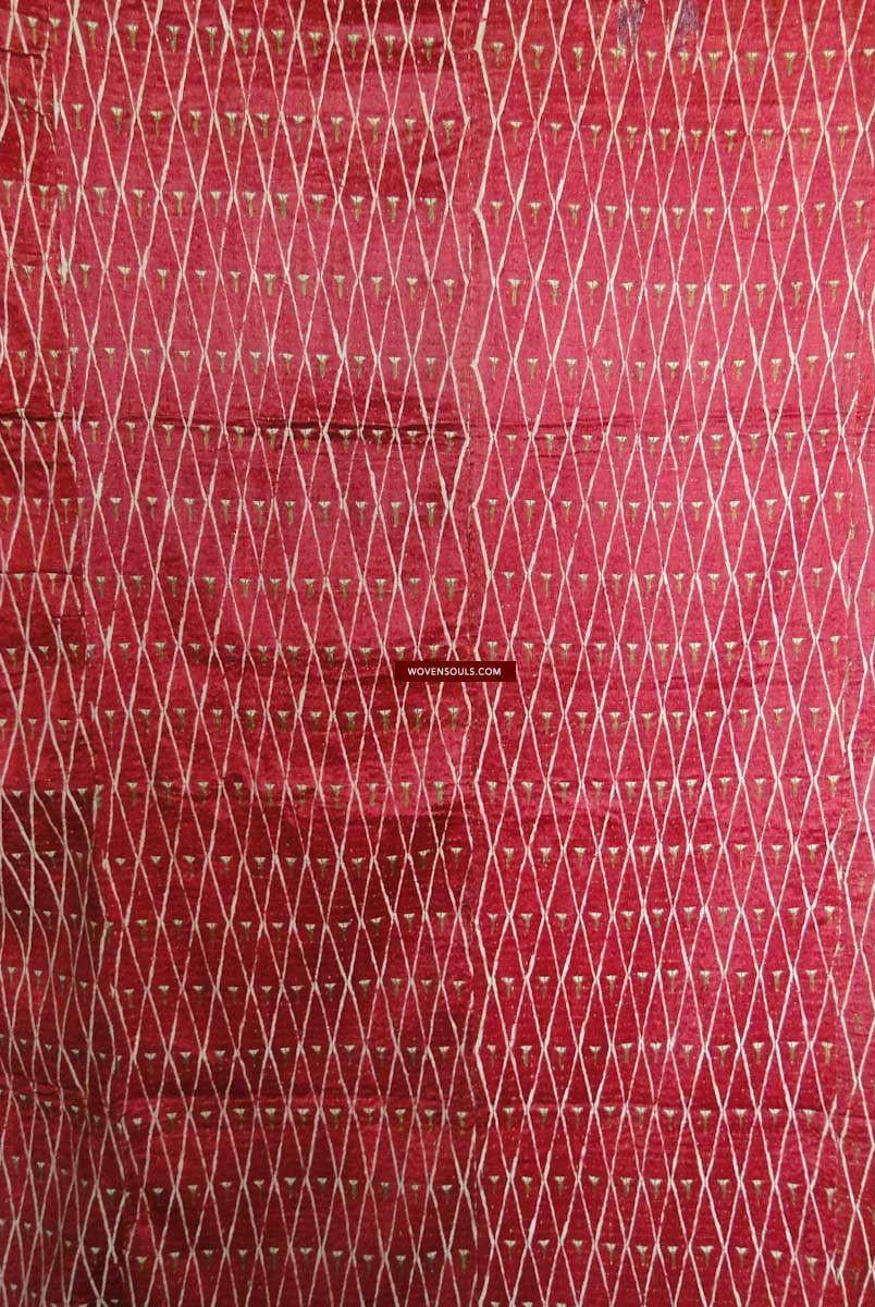 445 Lavangya Thirma Bagh Phulkari Textile-WOVENSOULS-Antique-Vintage-Textiles-Art-Decor