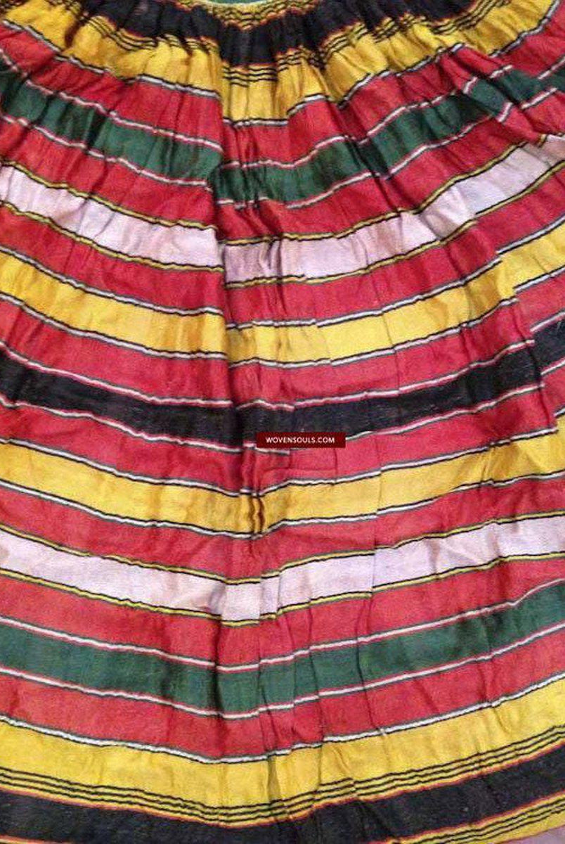 470 Fabulous Vintage Mashru Skirt-WOVENSOULS-Antique-Vintage-Textiles-Art-Decor