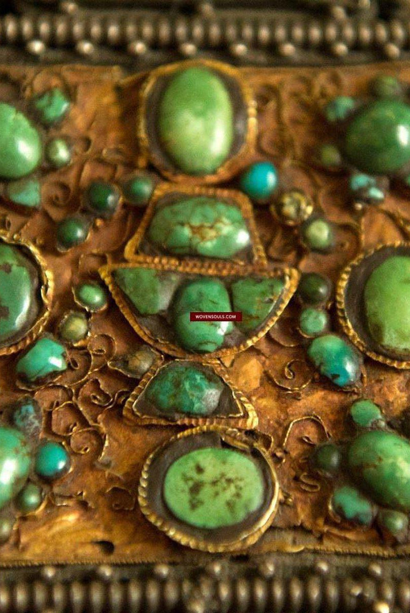 486 Old Tibetan Ghau with Amber Coral Necklace - Himalayan Jewelry-WOVENSOULS-Antique-Vintage-Textiles-Art-Decor