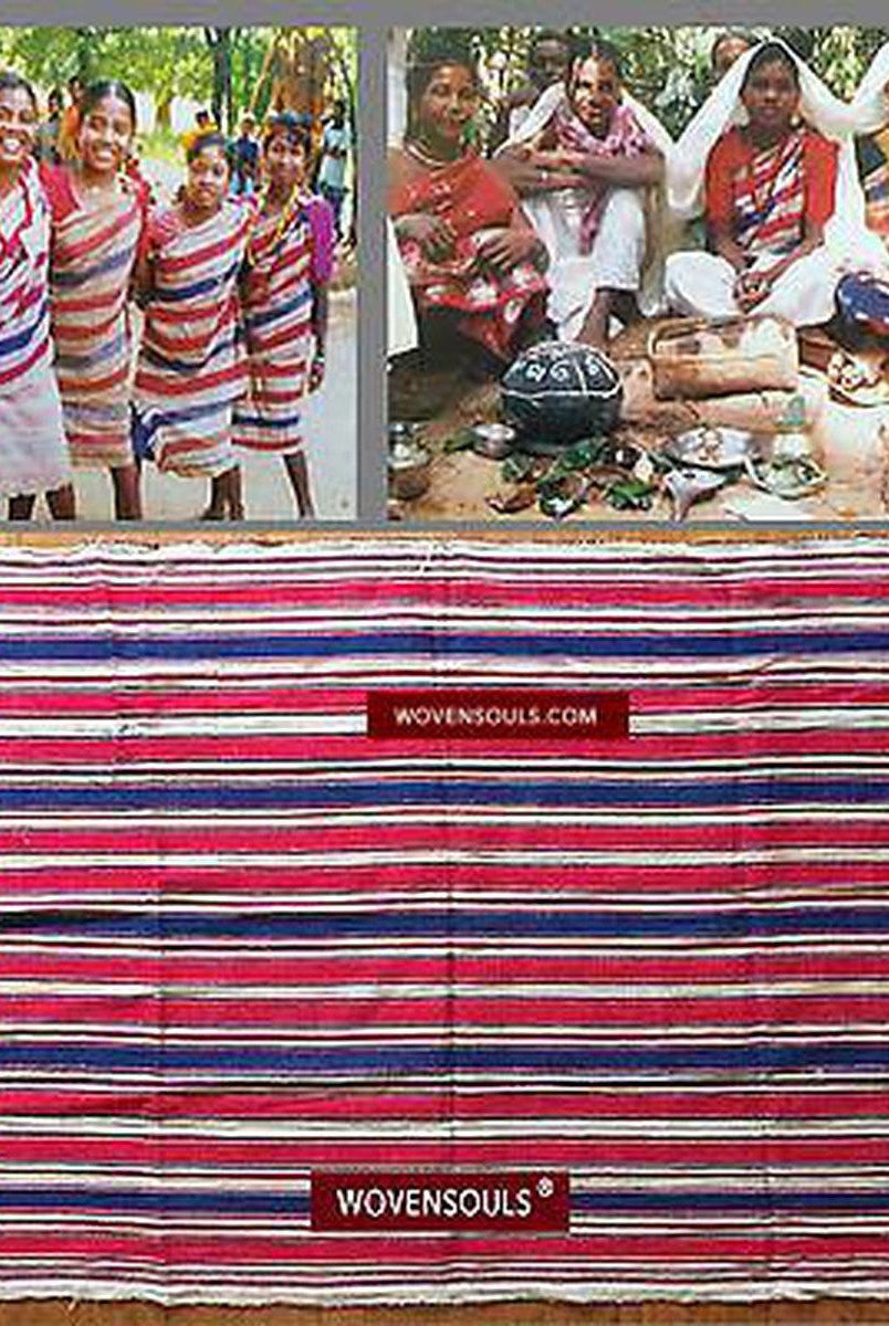 5146 Rare Tribal Textile of Gadaba Tribe from Odisha-WOVENSOULS-Antique-Vintage-Textiles-Art-Decor
