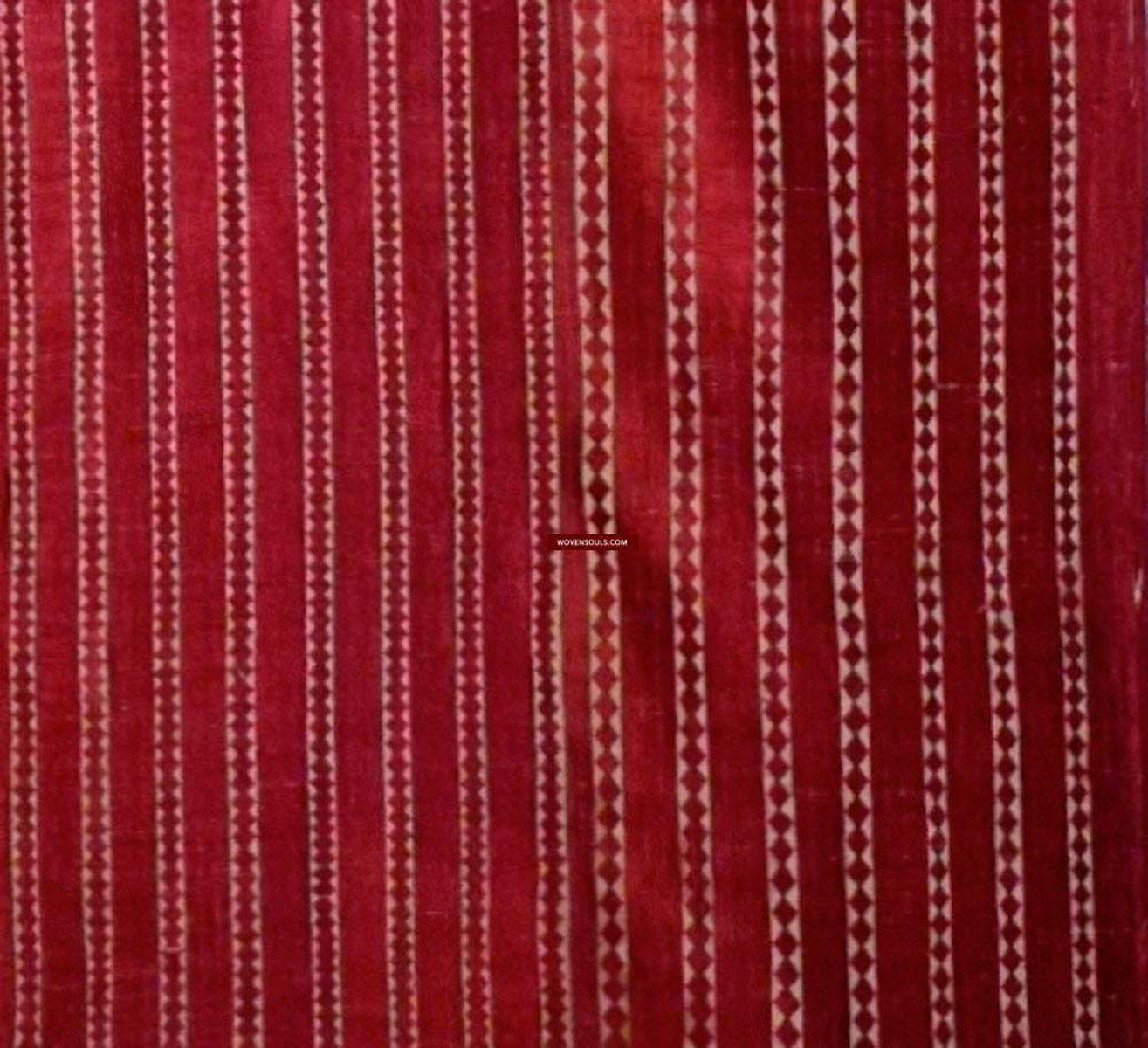 515 Pin Stripe Thirma Bagh Phulkari-WOVENSOULS-Antique-Vintage-Textiles-Art-Decor