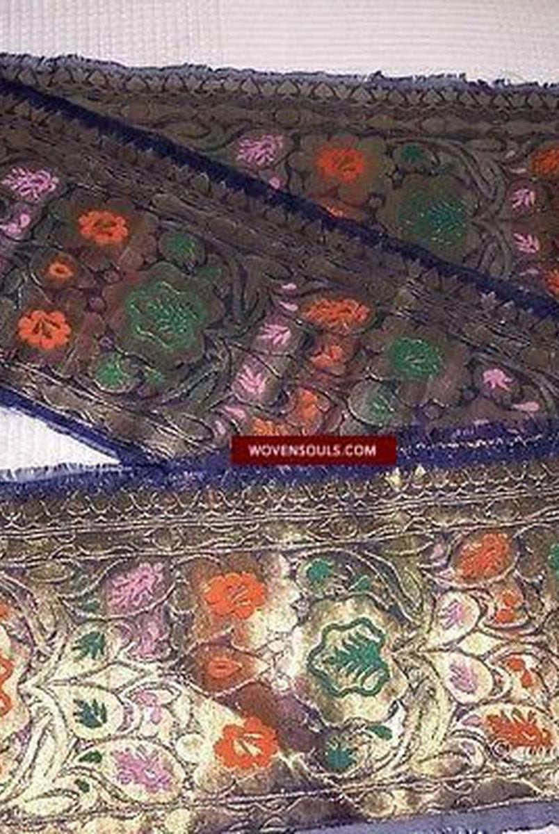 5173 Vintage Zari Border from Sari-WOVENSOULS-Antique-Vintage-Textiles-Art-Decor