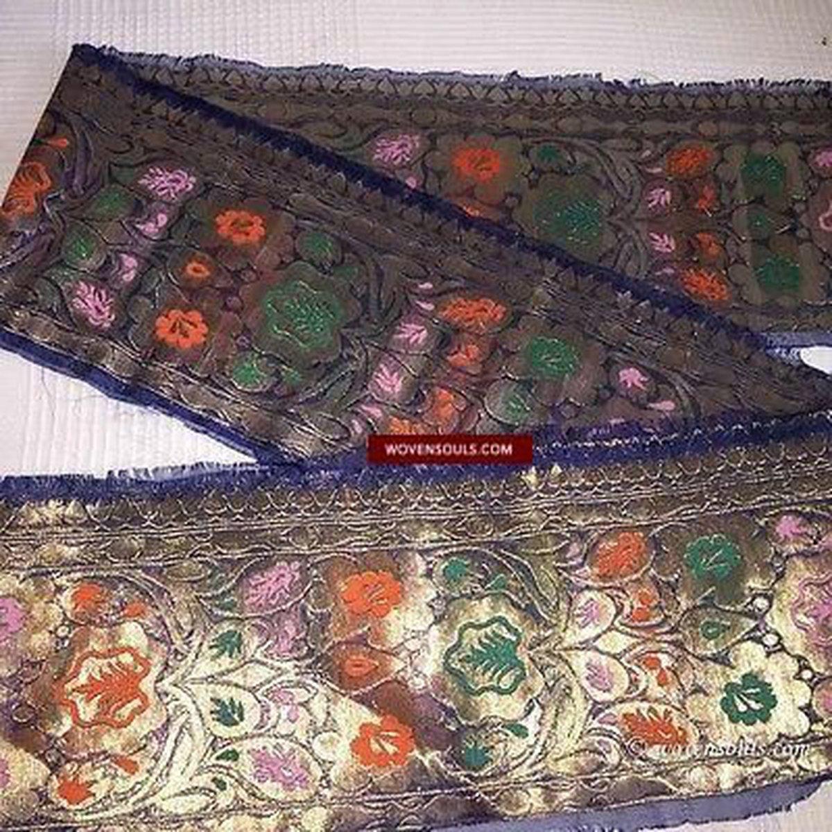 5173 Vintage Zari Border from Sari-WOVENSOULS-Antique-Vintage-Textiles-Art-Decor