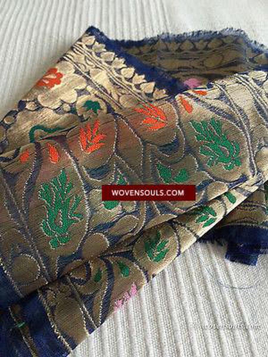 5173 Vintage Zari Border from Sari-WOVENSOULS-Antique-Vintage-Textiles-Art-Decor