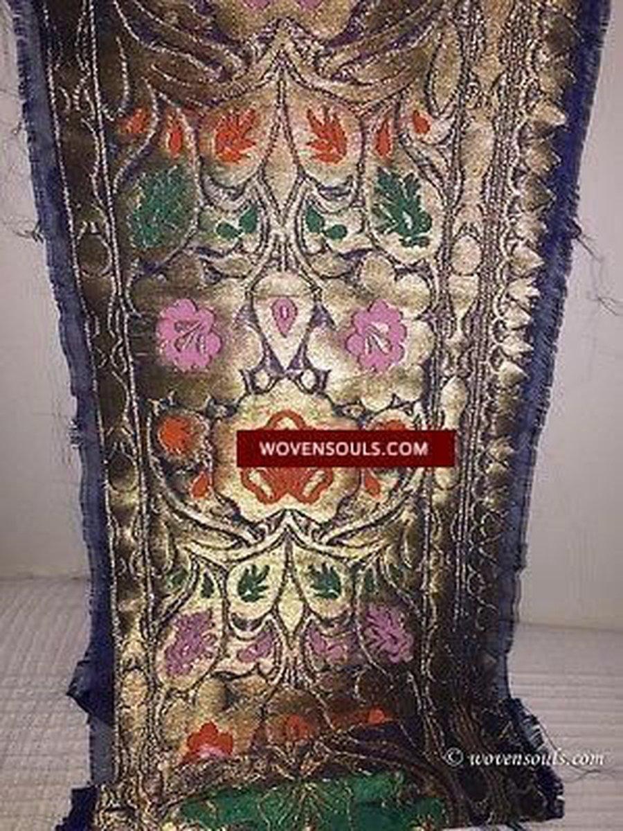 5173 Vintage Zari Border from Sari-WOVENSOULS-Antique-Vintage-Textiles-Art-Decor