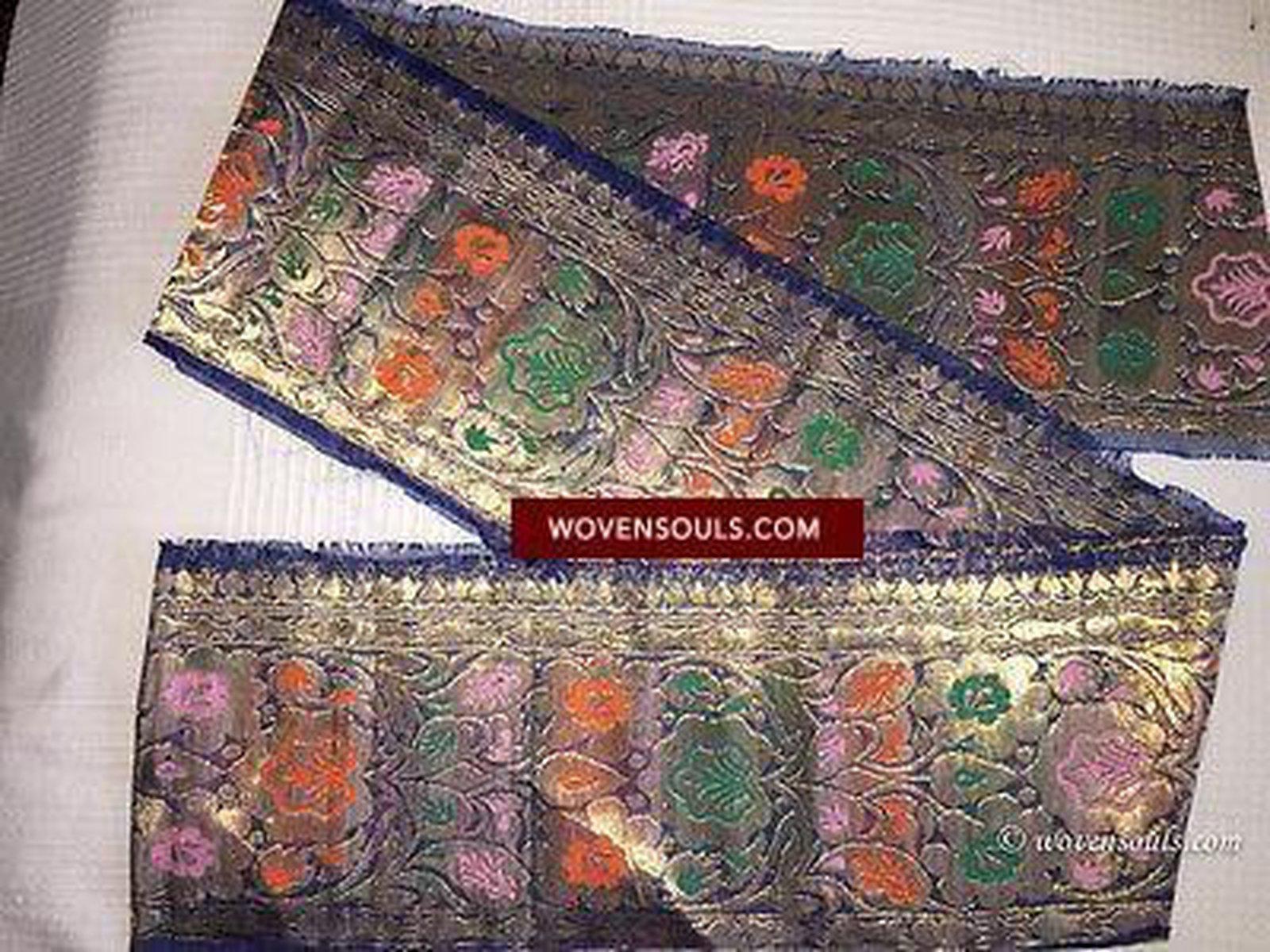 5173 Vintage Zari Border from Sari-WOVENSOULS-Antique-Vintage-Textiles-Art-Decor