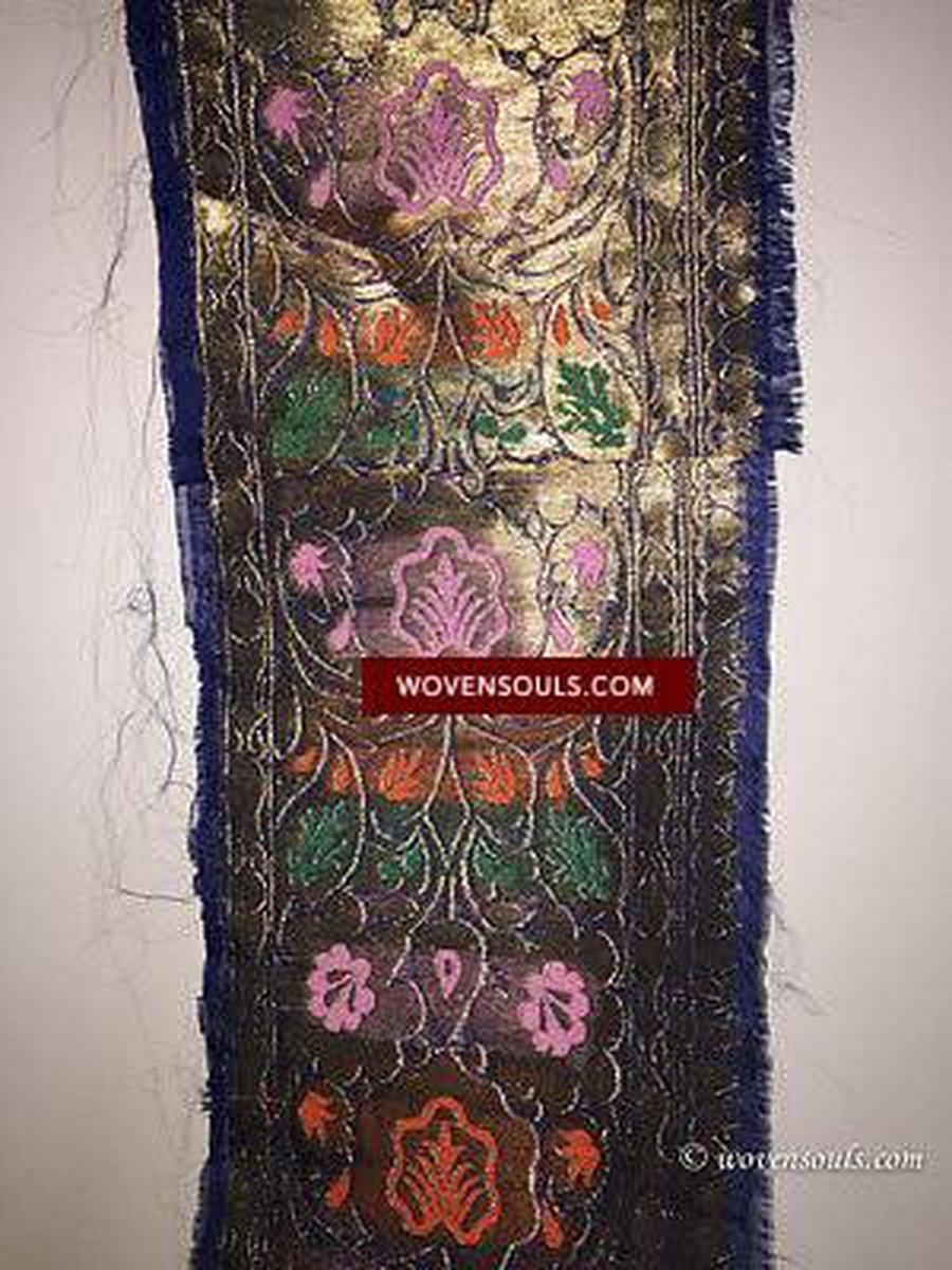 5173 Vintage Zari Border from Sari-WOVENSOULS-Antique-Vintage-Textiles-Art-Decor
