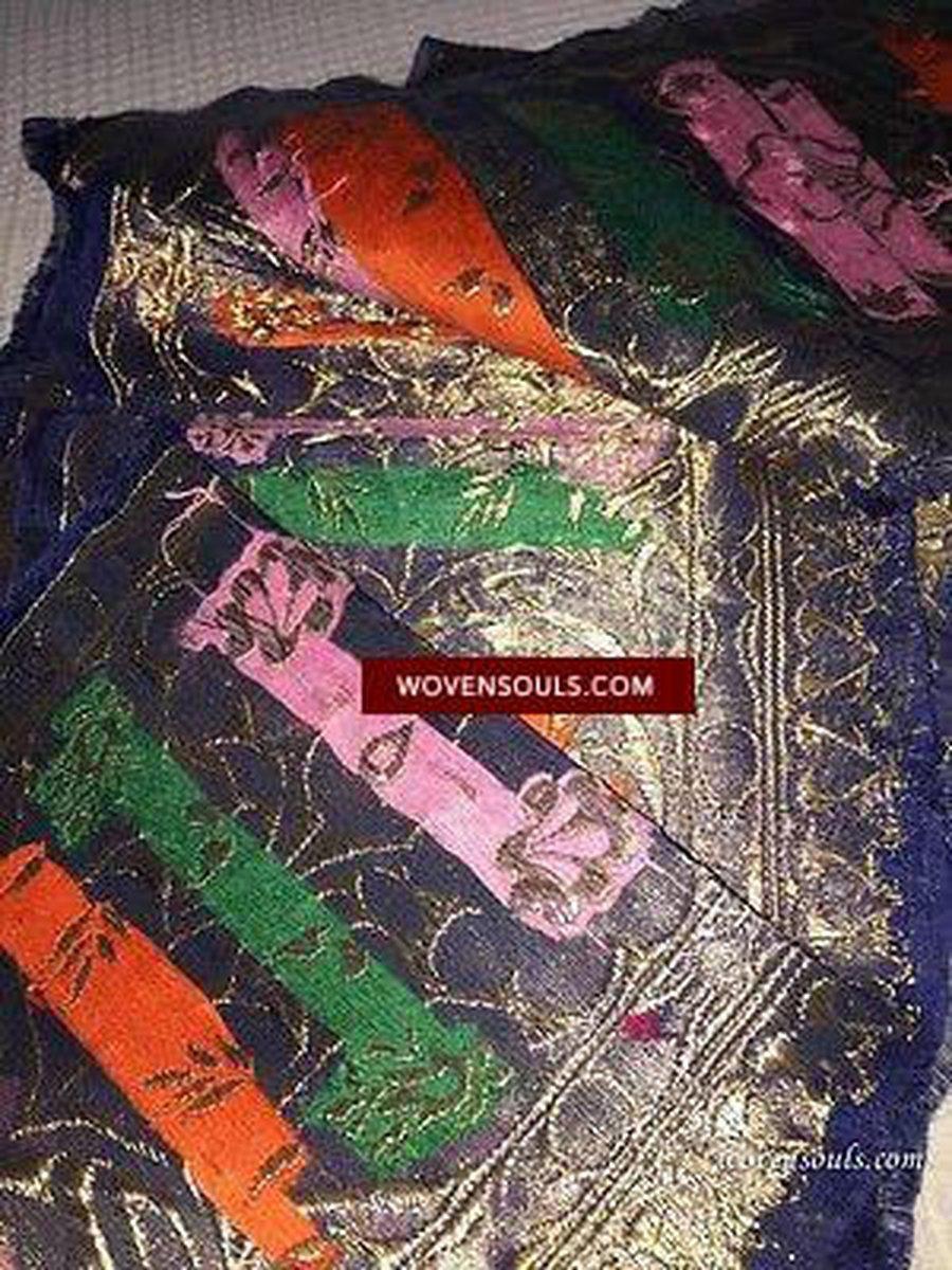 5173 Vintage Zari Border from Sari-WOVENSOULS-Antique-Vintage-Textiles-Art-Decor