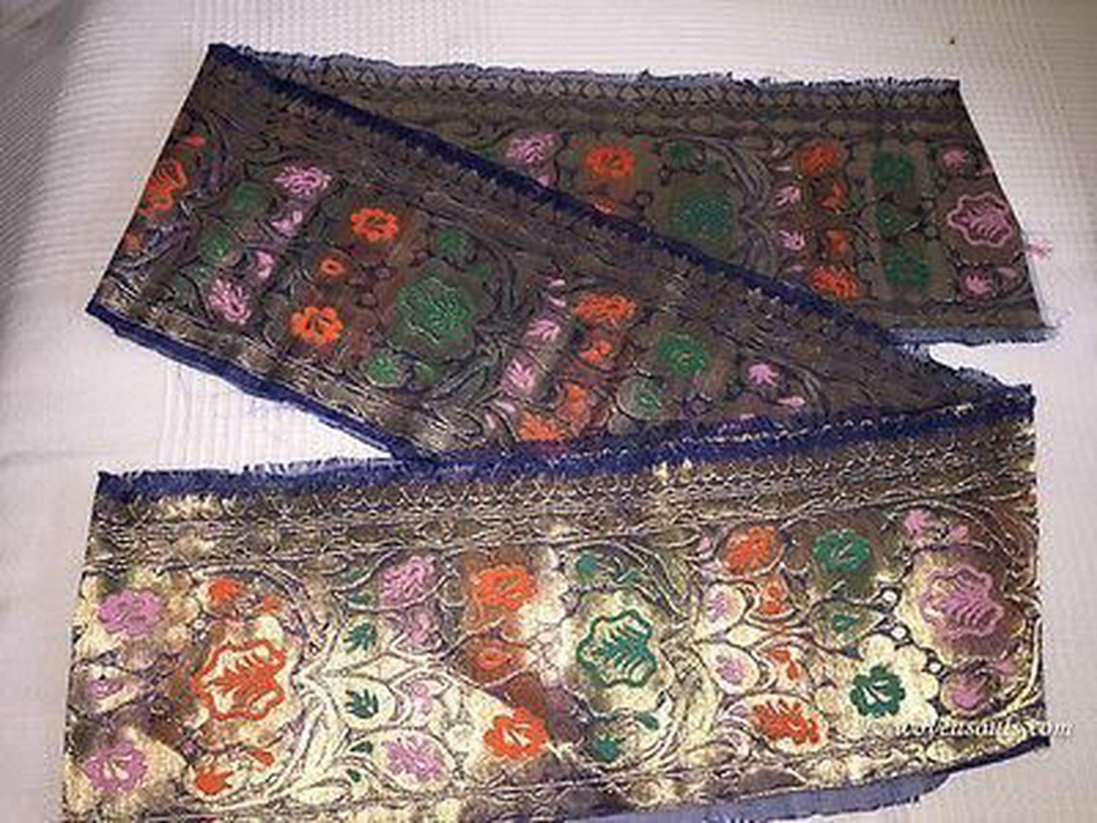5173 Vintage Zari Border from Sari-WOVENSOULS-Antique-Vintage-Textiles-Art-Decor