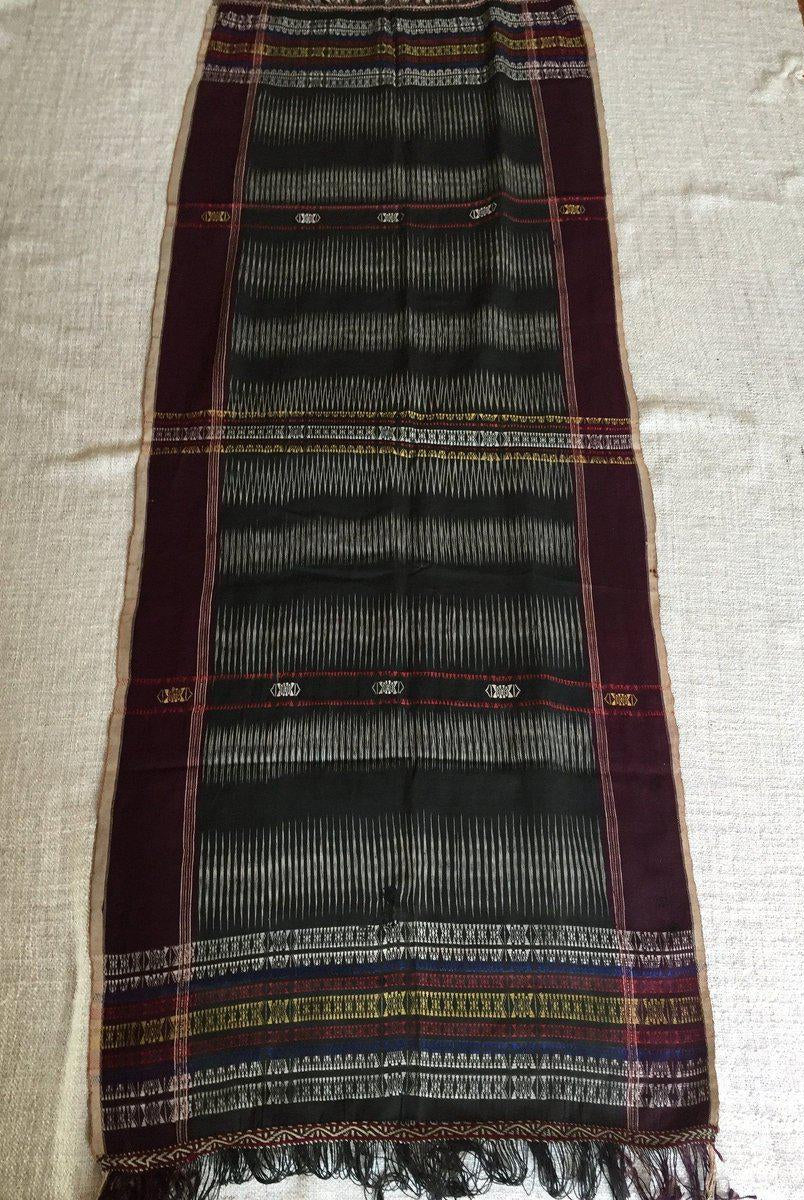 5195 Antique Batak Ulos Shoulder Cloth-WOVENSOULS-Antique-Vintage-Textiles-Art-Decor