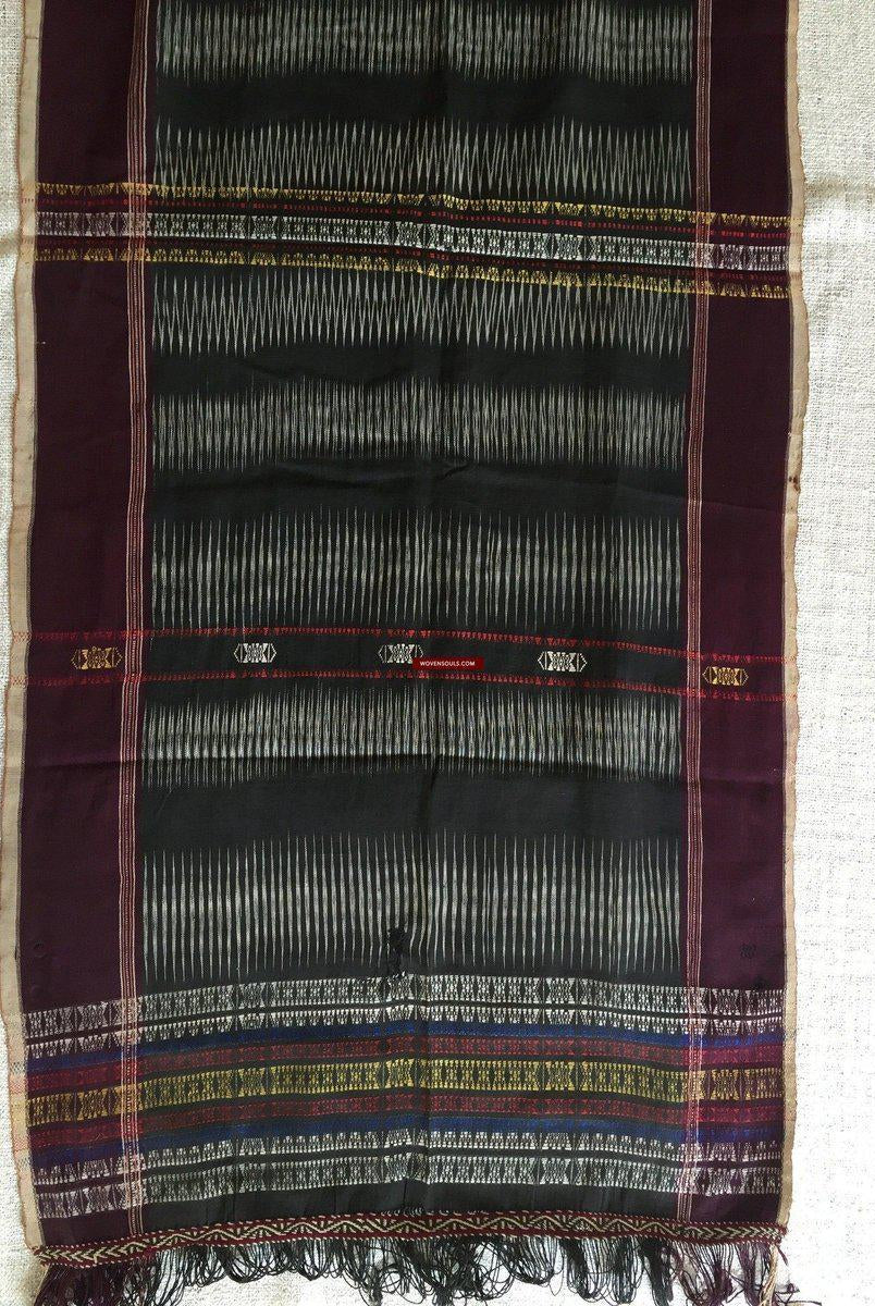5195 Antique Batak Ulos Shoulder Cloth-WOVENSOULS-Antique-Vintage-Textiles-Art-Decor